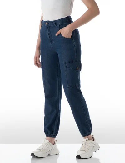 inkd Women's Cargo Pocket Jogger - High-Rise | 100% Cotton